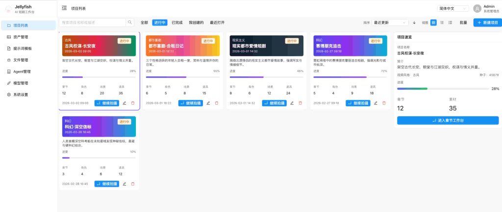 一个开源项目，让 AI 短剧真正进入工业化生产时代：Jellyfish 深度解析